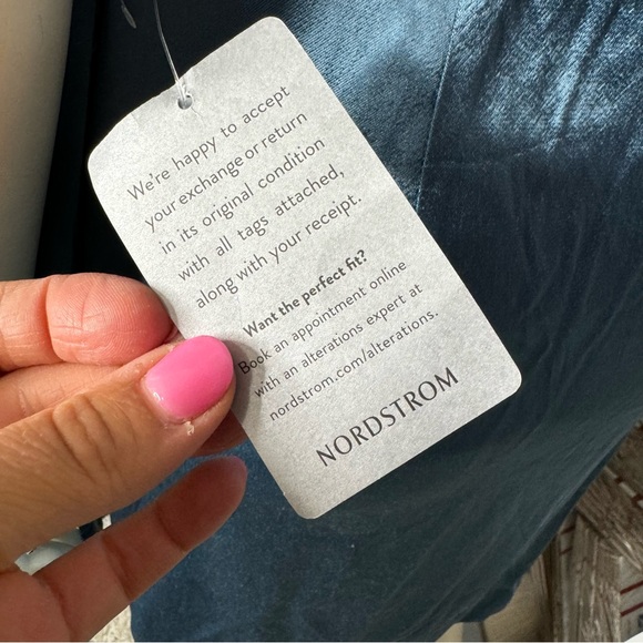 ELLIATT Revolve Shiny Satin Blue Sexy One Sleeve Mini Dress NWT Size Medium - Picture 10 of 13